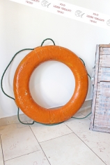 Alter Rettungsring, orange