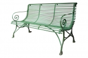Gartenbank, Parkbank, Fussform Horse shoe