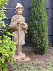 Gartenfigur Hirte, Steinguss