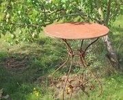 Gartentisch, rund,  Eisen, 60cm