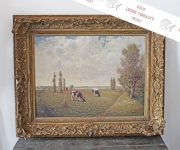 Gemälde, Öl auf Leinwand, Bernhard Büter