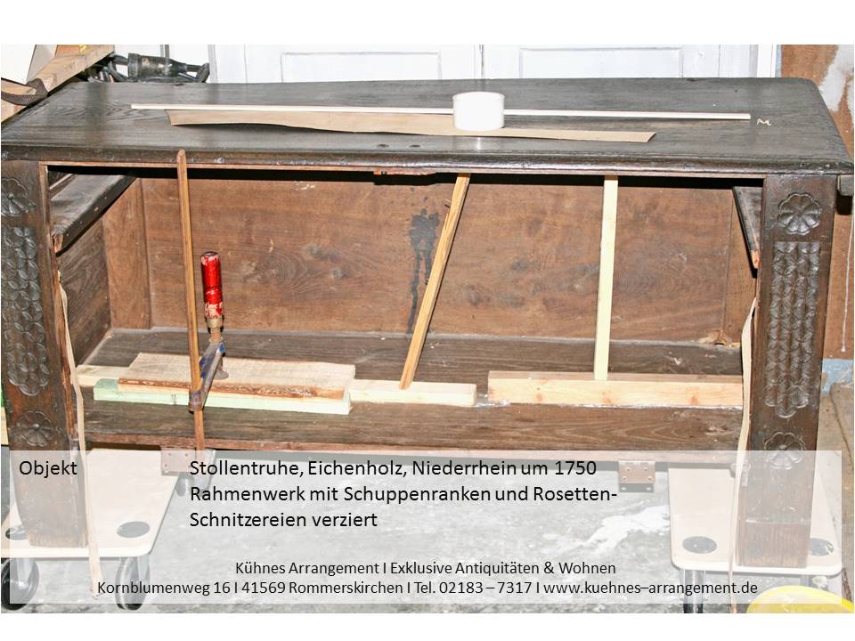 stollenruhe eichenholz 18. jahrhundert niederrhein moebelrestaurierung restaurierung kuehnes arrangement interior design 